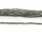 Labradorite Faceted Round 3mm strand 129 beads-beads incl pearls-Beadthemup