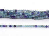 Flourite Faceted Round 3mm strand 129 beads-beads incl pearls-Beadthemup