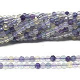 Flourite Faceted Round 3mm strand 129 beads-beads incl pearls-Beadthemup