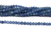 Kyanite  Faceted Round 3mm strand 129 beads-beads incl pearls-Beadthemup