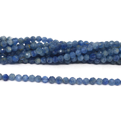 Kyanite  Faceted Round 3mm strand 129 beads