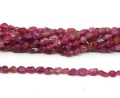 Pink Tourmaline polished nugget 4x5mm strand approx 75 beads-beads incl pearls-Beadthemup
