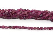Pink Tourmaline polished nugget 6x8mm strand approx 67 beads-beads incl pearls-Beadthemup
