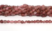 Strawberry Quartz polished nugget 8x10mm strand approx 44 beads-beads incl pearls-Beadthemup