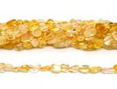 Citrine polished nugget 6x8mm strand approx 50 beads-beads incl pearls-Beadthemup