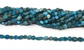 Apatite polished nugget 6x8mm strand approx 53 beads-beads incl pearls-Beadthemup
