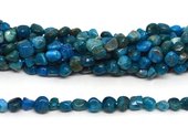Apatite polished nugget 8x10mm strand approx 46 beads-beads incl pearls-Beadthemup
