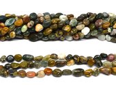 Ocean Jasper polished nugget 6x8mm strand approx 50 beads-beads incl pearls-Beadthemup