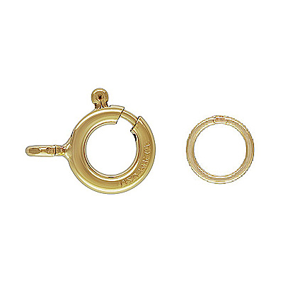 14k Gold filled 8mm bolt+6mm ring 2 set