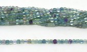 Flourite Faceted Cube 4mm strand 110 beads-beads incl pearls-Beadthemup