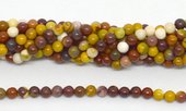 Mookaite polished round 4mm 93 beads per strand-beads incl pearls-Beadthemup