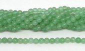 Green Aventurine polished round 4mm 93 beads per strand-beads incl pearls-Beadthemup