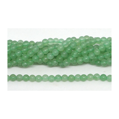 Green Aventurine polished round 4mm 93 beads per strand
