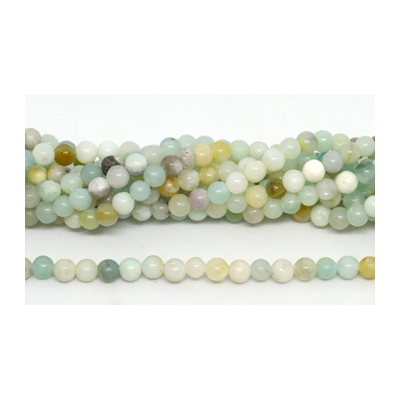 Amazonite polished round 4mm 93 beads per strand