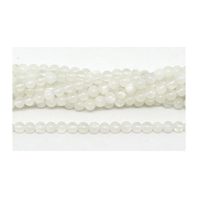  Moonstone polished round 4mm 93 beads per strand