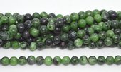 Ruby Zoisite polished round 8mm 47 beads per strand-beads incl pearls-Beadthemup