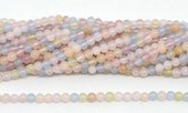 Beryl polished round 4mm 93 beads per strand-beads incl pearls-Beadthemup