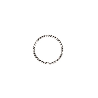 Sterling Silver Jump Ring closed twisted 10mm 10 pack