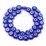 Evil Eye BLUE Glass Lampwork 9.5-10.5mm str 35 beads per strand