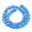 Evil Eye SKY BLUE Glass Lampwork 9.5-10.5mm str 35 beads per strand