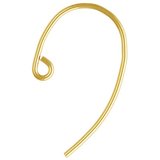 14k gold filled Earwire pair 0.64 wire 20x12mm-findings-Beadthemup
