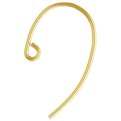14k gold filled Earwire pair 0.64 wire 20x12mm