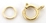 14k Gold filled Bolt clasp 5mm and ring 5mm 4pk