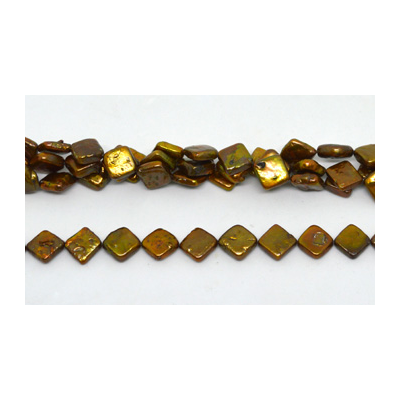 Fresh Water Pearl Brown Diamond 14mm 30 beads