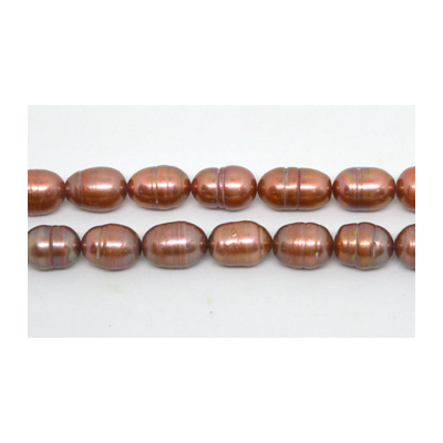 Fresh Water Pearl Rice 13-14mm Copper approx 29