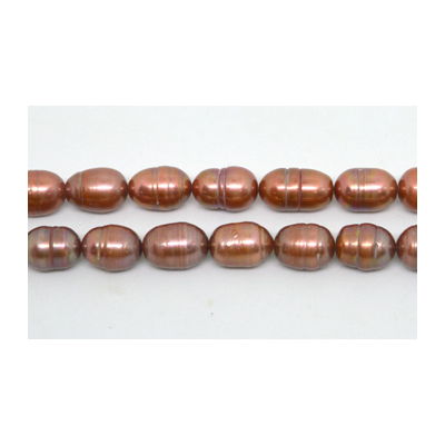 Fresh Water Pearl Rice 13-14mm Copper approx 29