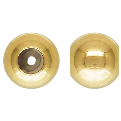 14k Gold filled 4mm Smart bead 0.5mm hole 2 pack