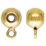 14k Gold filled 4mm Smart bead W/RING 2.0mm hole 1 pack