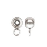 Sterling Silver 4mm Smart bead W/RING 2.0mm hole 1 pack-findings-Beadthemup