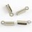 Stainless Steel Fold Over Cord Ends 11x3x2.5mm small 20 pack