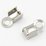 Stainless Steel Fold Over Cord Ends 8x4x4mm medium 20 pack