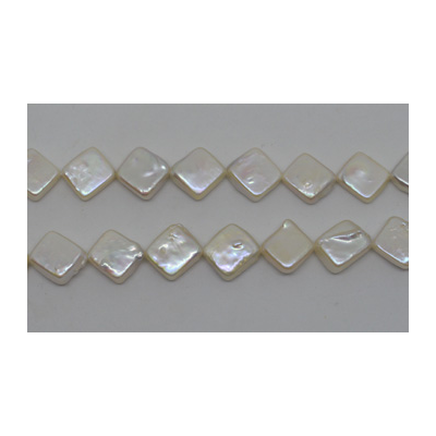F.W pearl  Diamond 12mm strand 27 beads 