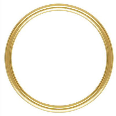 14k Gold filled Ring 1x15mm 2 pack