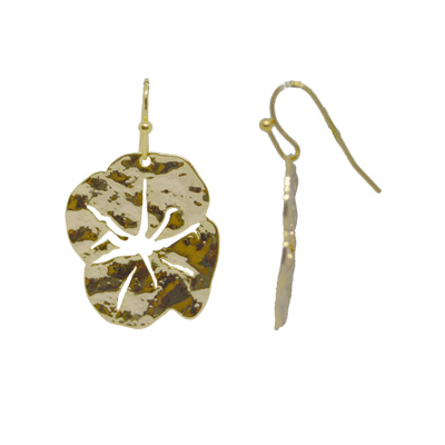 Leaf Star Gold Earrings