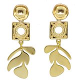 Delph Gold drop Earring-jewellery-Beadthemup