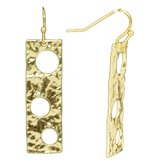 Hammered Rectangle Earrings-jewellery-Beadthemup