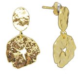 Hammered Star flower Earrings-jewellery-Beadthemup