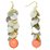 Brass & Mother of Pearl waterfall Earring 62mm ideal to add a bead