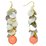 Brass & Mother of Pearl waterfall Earring 62mm ideal to add a bead