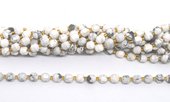Howlite fac.Energy bar cut 8mm str 38 beads-beads incl pearls-Beadthemup