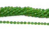 Green Aventurine fac.Energy bar cut 8mm str 38 beads-beads incl pearls-Beadthemup