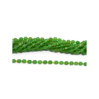 Green Aventurine fac.Energy bar cut 8mm str 38 beads