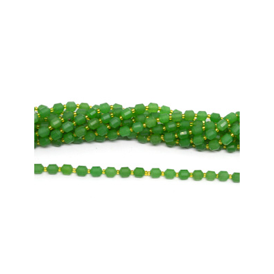 Green Aventurine fac.Energy bar cut 8mm str 38 beads