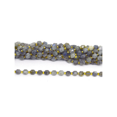 Labradorite fac.Energy bar cut 8mm str 38 beads