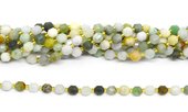 Emerald fac.Energy bar cut 8mm str 38 beads-beads incl pearls-Beadthemup