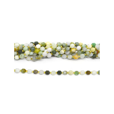 Emerald fac.Energy bar cut 8mm str 38 beads